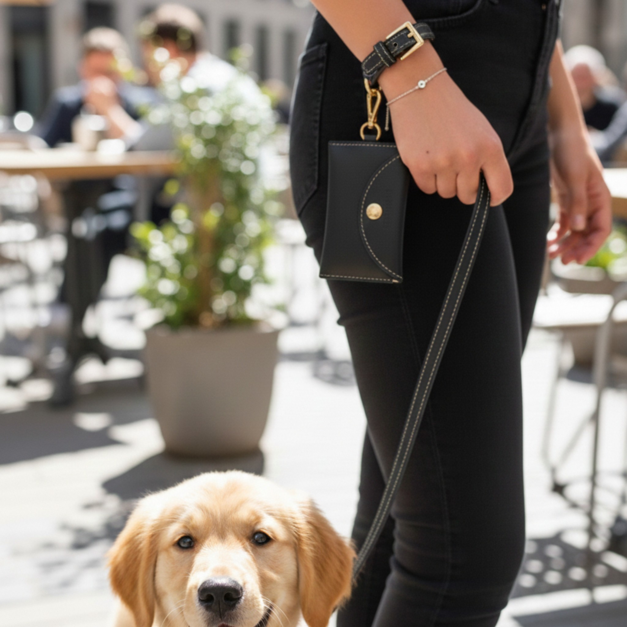 Braccialetto 3-in-1 Guinzaglio e Porta Sacchetti per Cani